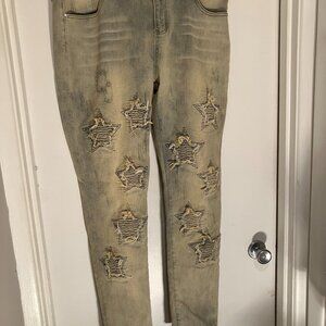 Destroyed Star Jeans Men's 38 NWT